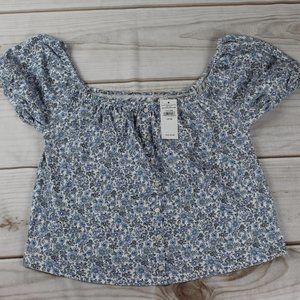 American Eagle off the shoulder crop.. Floral... NWT